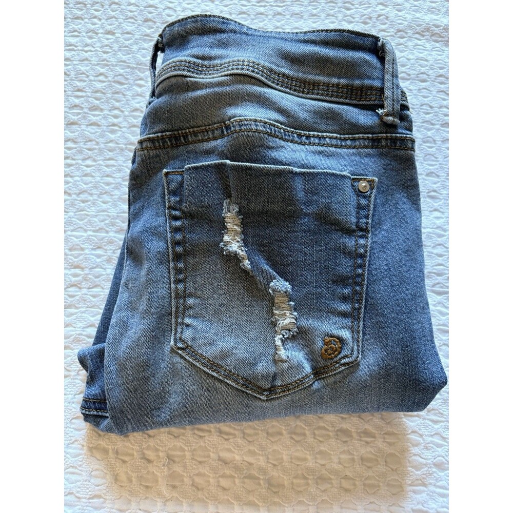 Indigo Rein Jeans Women’s Size 28 Skinny Light Wash Distressed